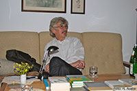 Christoph Hein bei der Diskussion